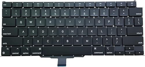 Miniatura 2 de Willhom Teclado estadounidense con tornillos y destornilladores de repuesto para MacBook Air de 13 pulgadas con pantalla Retina A2337 a finales de