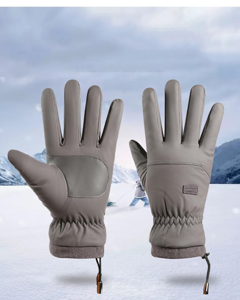 Image of Utaly Women and MenWinter Waterproof-Ski Snow Warm-Gloves - Waterproof Gloves for Cold Weather for Running Driving Cycling