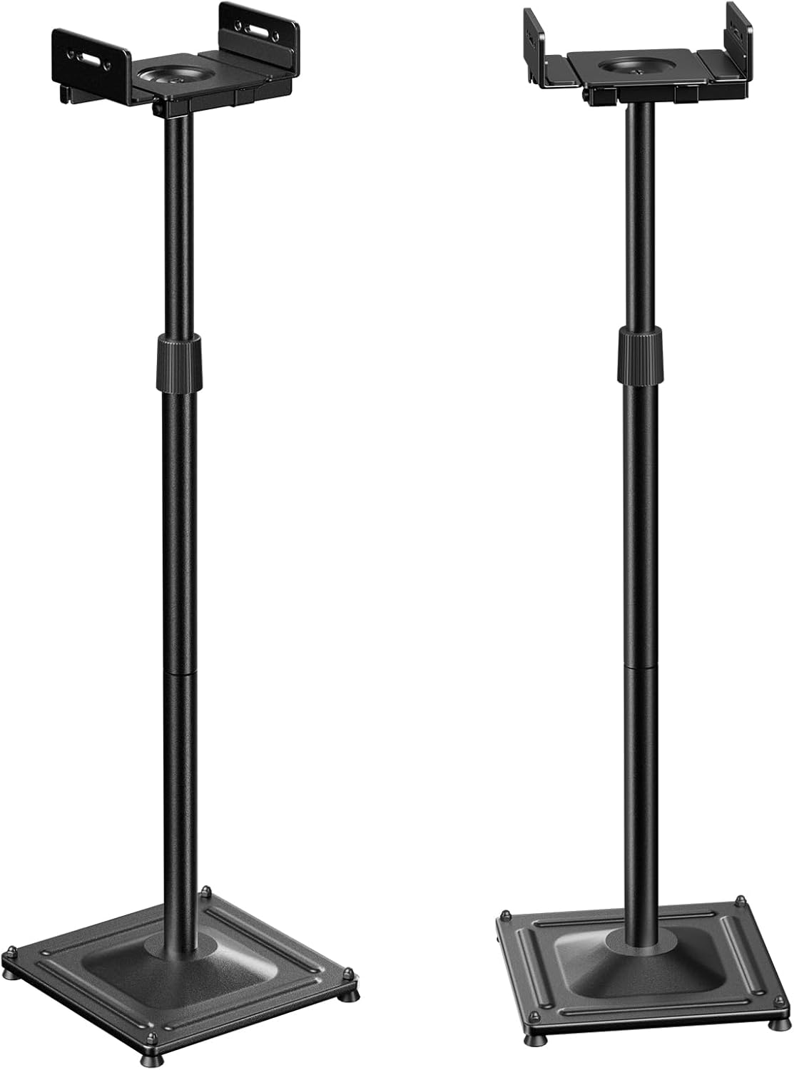 PERLESMITH Universal Speaker Stands for Surround Sound -Height Adjustable Extend 33.3”to 45.1”