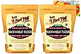 Organic Buckwheat Flour Bundle. Includes Two (2) 22oz Packages of Bob's Red Mill Organic Buckwheat Flour and an Authentic Carefree Caribou Buckwheat Flour Cookie Recipe Card! Whole Grain & Non GMO!
