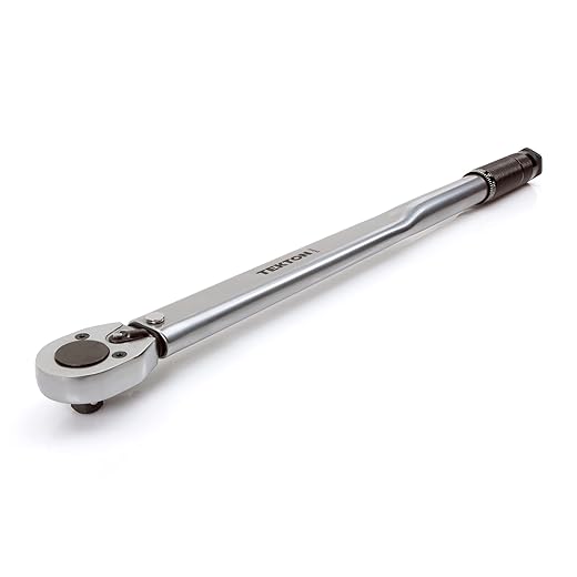 TEKTON 24335 1/2-Inch Drive Click Torque Wrench (10-150 ft.-lb./13.6-203.5 Nm)