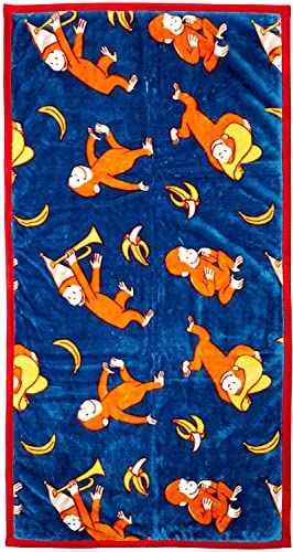 丸眞 ロングブランケット おさるのジョージ ジョージスタイル H80×W150cm かわいい ふわふわ おしゃれ 防寒グッズ 4765024300