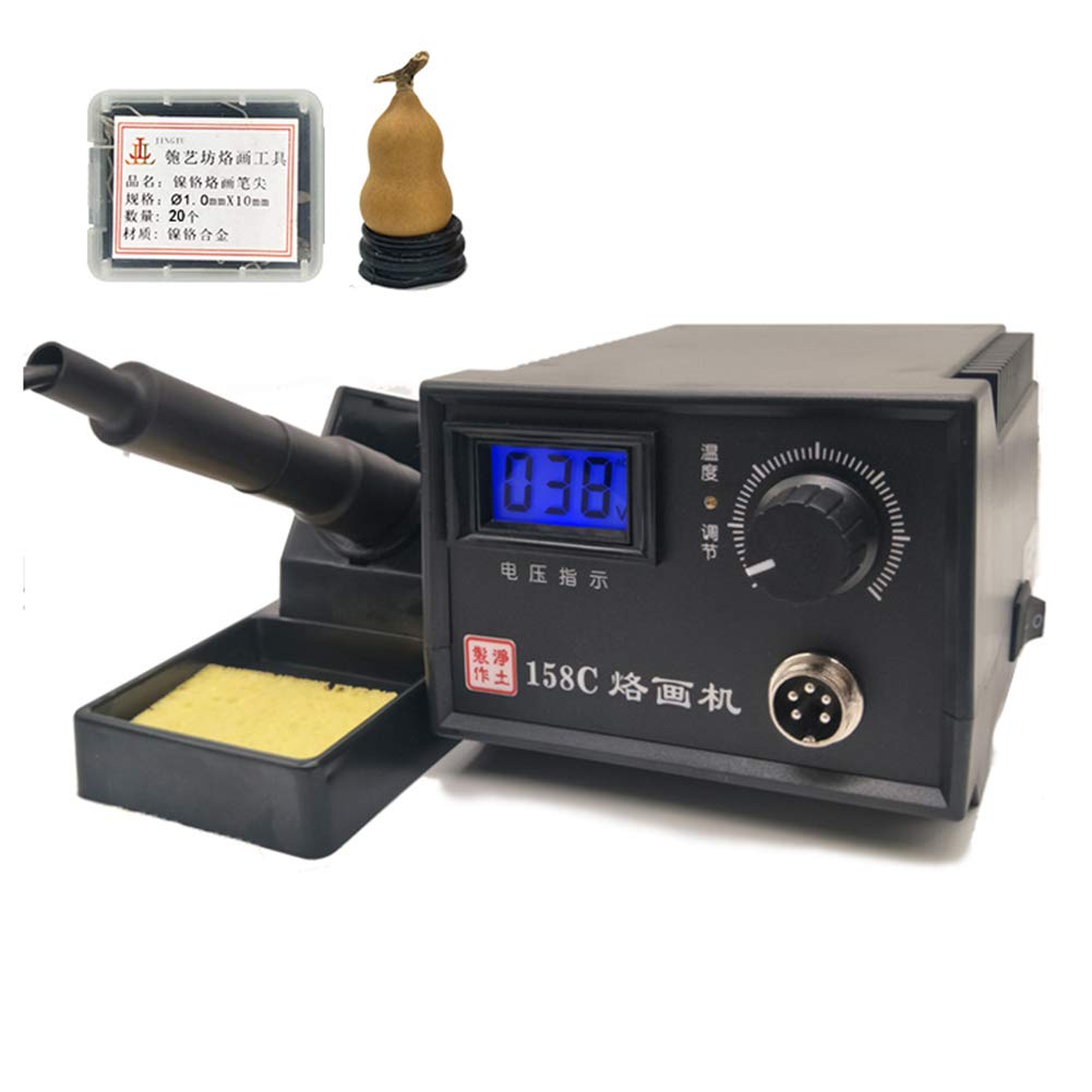 Pirografo Professionale 60W 220V ELEOPTION - Kit Per Decorazione Legno, Con Penna E Accessori - Foto 6