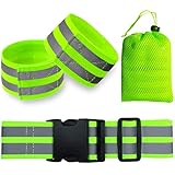 High Visibility Reflective Glow Belt - Army PT Belts, Adjustable Waist & a Storage Bag - Reflective...