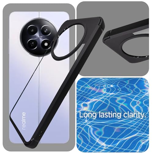 Image of A rtistque Hard Clear Back Cover Case for Realme Narzo 70x 5G / N65 / Realme 13 /12 / 12X 5G / C65 5G |Shockproof TPU|Stylish Protective Design|Realme 12 5G / 12X 5G /Realme 13 5G ack Cover-Transparent