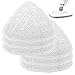 E-More 6 Recambios de Mopas Lavables para Aspiradora Vileda Steam 100ºC, Color Blanco, Pack Familiar