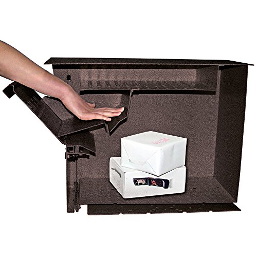 Image of Mail Boss Security Mailbox, Bronze 7208 Package Master Curbside Locking 21.5 in. x 16.5 in. x 12 in.
