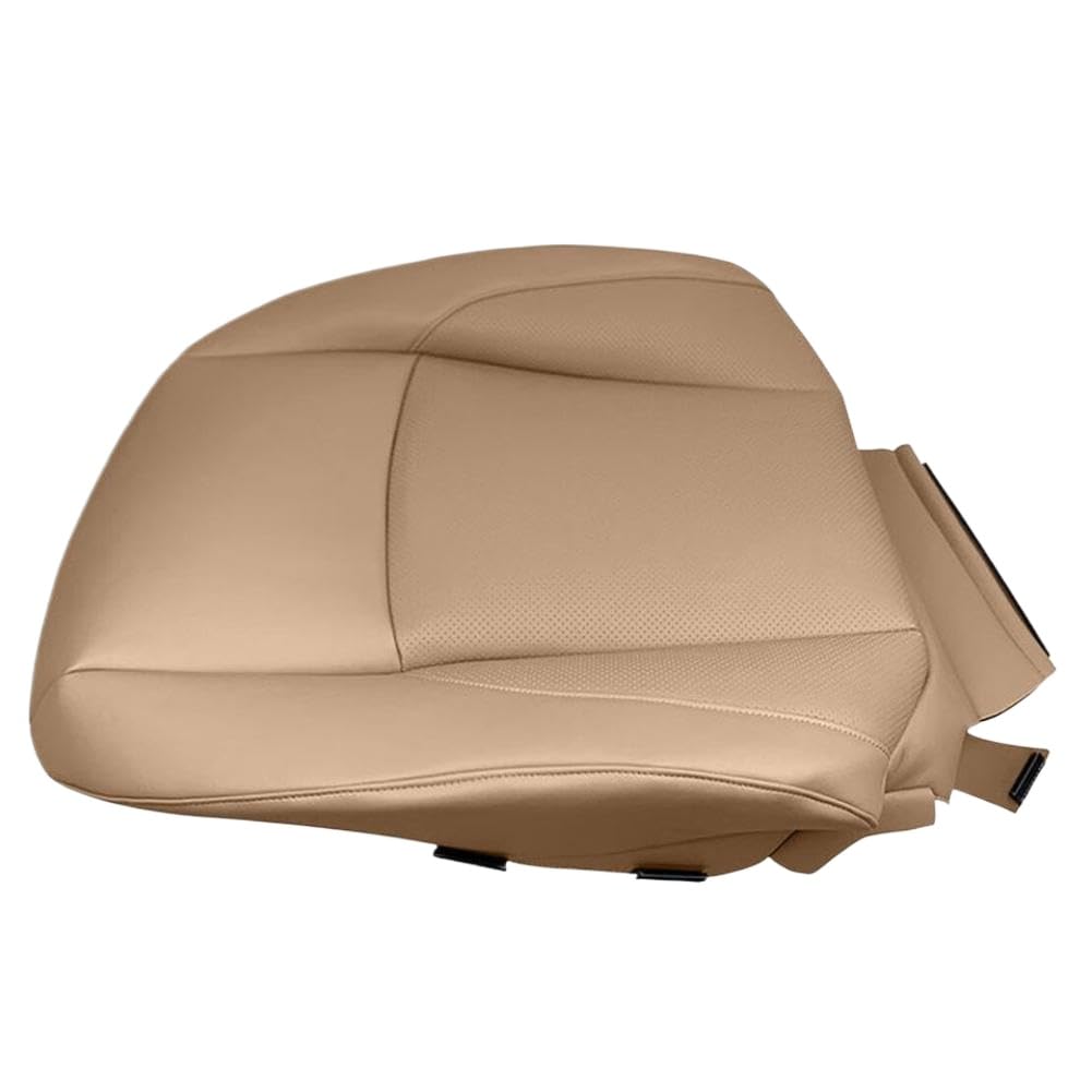 Hoping Funda de Respaldo Inclinada para Asiento Perforado de Cuero sintético del Lado Izquierdo del Conductor, Color Beige, Compatible con Es350 2007 2008 2009 2010 2011 2012