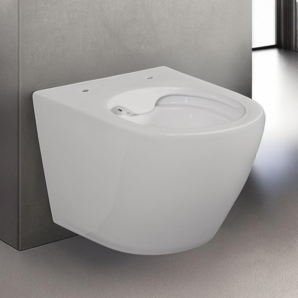 Tokyo Water Sospeso Rimless salvaspazio ceramica bianca design moderno