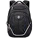 Large Durable Backpack, Swissdigital TSA Friendly Business Laptop Backpack for Men with USB Charging Port/RFID Protection Big Travel Water-Resistant School Bookbag Fits 15.6 in Laptops (Back) (A)