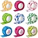 tonyg-p 9 Rollen Selbstklebender Bandage Kohäsive Bandage Elastische Bandage Wundpflaster Haftbandage Tierarztwickelband für Handgelenke, Finger, Waden, Zehen 2,5cm * 4,5m (Mehrfarbig 1)