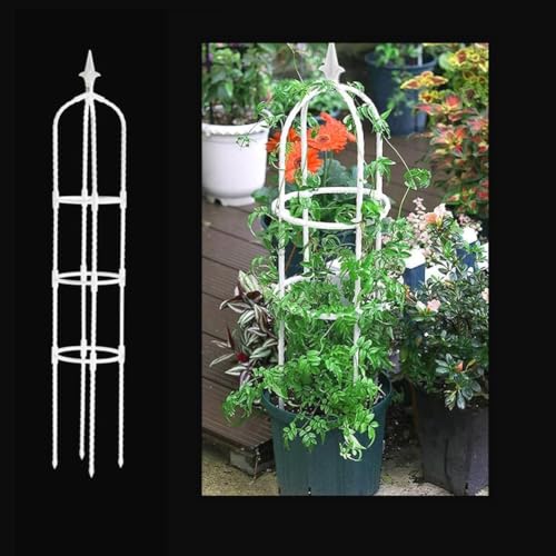 Garten Rankhilfe 110 cm Tomatenkäfig Pflanzenstütze Obelisk...