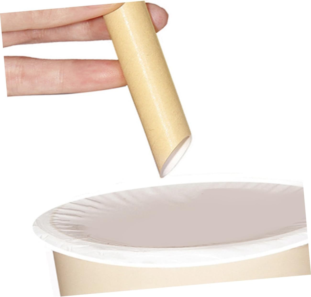 Disposable Paper Straws 100pcs Pulp Milk Tea Beverage Straws 12x200mm for Store and Party Use