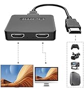 NEWCARE HDMI Kable Splitter 1 in 2 Out, HDMI Splitter 2 Monitore Gleichzeitig, 1 In 2 Out HDMI Sp...