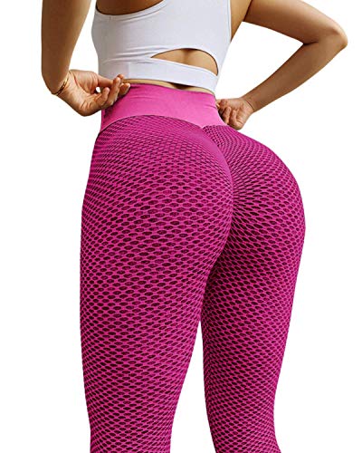 image for MOSHENGQI Women's Ruched Butt Lifting High Waist Yoga Pants Tummy Cont