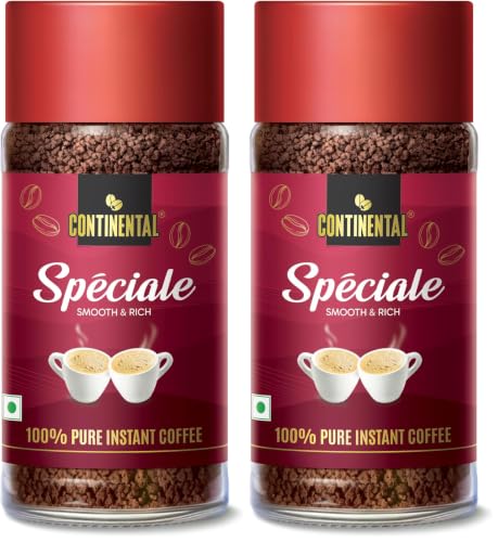 Image of CONTINENTAL SPECIALE Coffee 50g Jar | 100% Pure Instant Coffee Powder (Pack of 2)