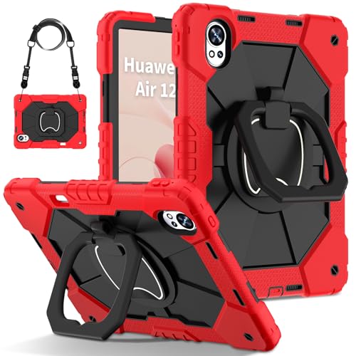 Coque Huawei MatePad 12 X blindée anti-chute avec support réglable et bandoulière de transport