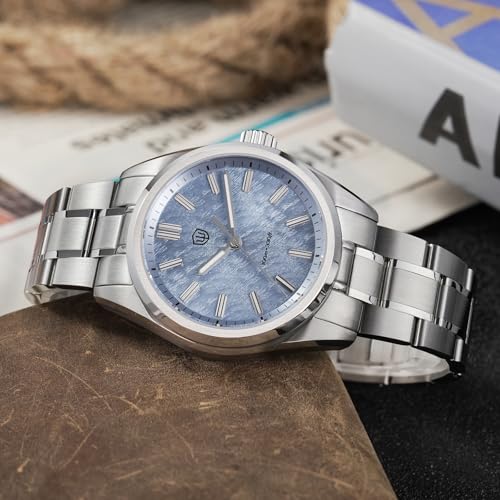 Image of watchdives WD0003 Original Design Aventurine Men Watch VH31 Sweep Second Quartz Watch 36mm Sapphire Crystal Luxury Wristwatch 100m Waterproof Stainless Steel