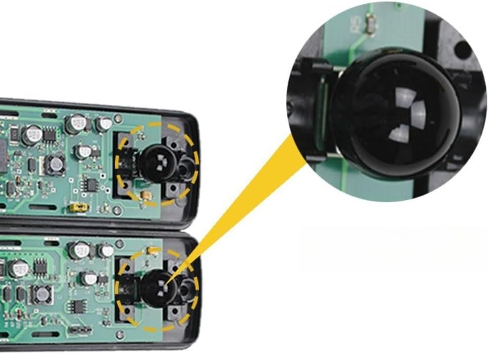 180° Rotating Lens Garage Door Opener Sensors Set - Fast Obstacle Detection for Outdoor Use (YS122 (YS120)