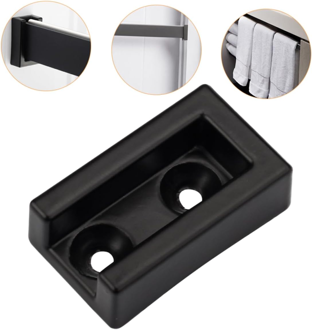GLEAVI 20pcs Closet Hangers Space Saver Wardrobe Closet Pole Bracket Rod Seat Heavy Duty Aluminum Alloy Stable Installation Multi-use Hanger Holder