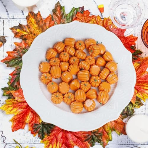 Calabazas de Halloween artificiales para decorar interiores sin manchas ni olores 8
