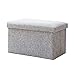 KANKOO Puff Salon baul Puff almacenaje De Almacenamiento otomana Pie Taburetes Puffs De Almacenamiento de Taburete Pequeño Asiento de Almacenamiento Otomano Light Gray,50 * 31 * 31