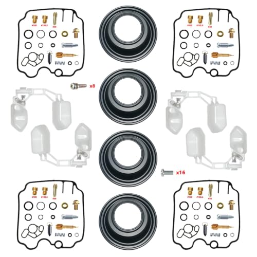 Kit de réparation carburateur FZR250R 3LN1 de haute précision avec flotteur et joints nitrile
