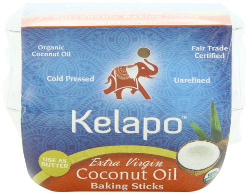 Kelapo Extra Virgin Coconut Oil Baking Sticks, 8-Ounce