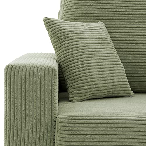 Couch Aikido I 223x90 - mit schlaffunktion - Farben zur Auswahl - modernen Couch - mit Bettkasten - Moderner Cordstoff - Stoff POSO (POSO 022) – Bild 8