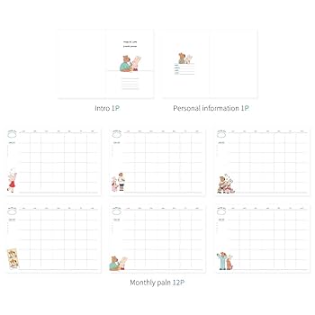 Monolike B6 Happy and Lucky Diary 6 Month Planner, Universe