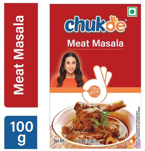 Image of Chukde - Meat Masala - Mutton Curry Powder - Aromatic Indian Spice Blend for Flavorful Meat Dishes - Ideal for Spicy Meat Curries & Grills - No Artificial Colors & Additives - 100 Gm (Pack of 2)