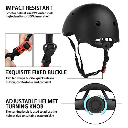 Wayeee Kids Bike Helmet Set Skateboard Knee Pads, Helmet Pad Set Protective Gear Set thumb #4