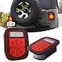 Nilight - TL-21 2PCS 39 LED Universal Stop Turn Tail Light for Truck Trailer Boat Jeep, 12V Stud Mounted Red/White Lamp, 2 Years Warranty