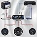 Pyle Marine and Car Audio Wiring Kit - 20ft 8 Gauge Power Wire - Up to 1000 Watts Amplifier Hookup for Battery, Head Unit & Stereo Speaker Installation - Marine Grade Cable & Gold Plated Fuse