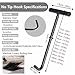Manhole Cover Puller Heavy Duty, for Sewer Drain Cover - Heavy Duty Stainless Steel Lid Puller with T Shape Handle Utility Tool（Round Hook, Pointed Hook）(Round Hook,40cm (15.7in))