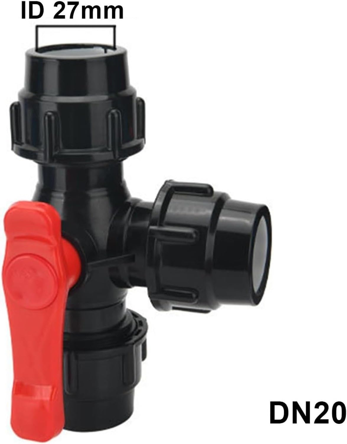 Vanne d'arrêt à connexion rapide, vanne en plastique T,, 63mm, 63mm