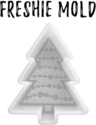 Miniatura 2 de Molde de silicona Freshie para árbol de Navidad | 3.25 pulgadas de ancho x 4.25 pulgadas de largo x 1 pulgada de profundidad | Freshies, molde de
