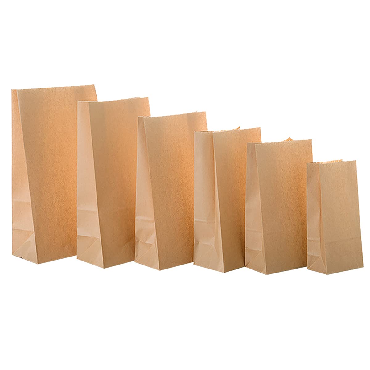Buy JEMESI Kraft Brown Paper Bags (50 Count), Kraft Paper Grocery Bags