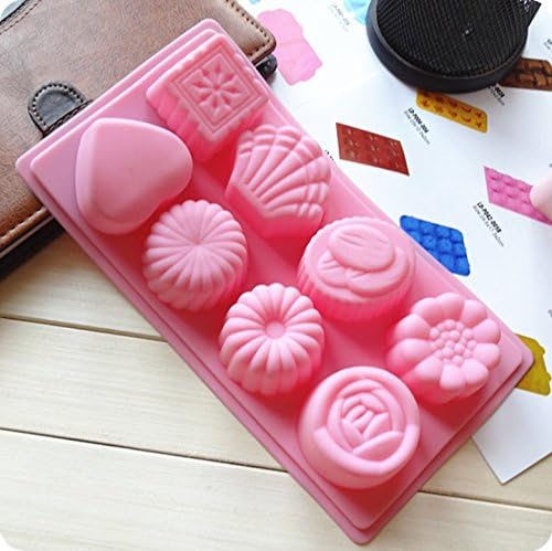 High Quality One Piece of Silicone 8 Flower Cake Mold by PJcake