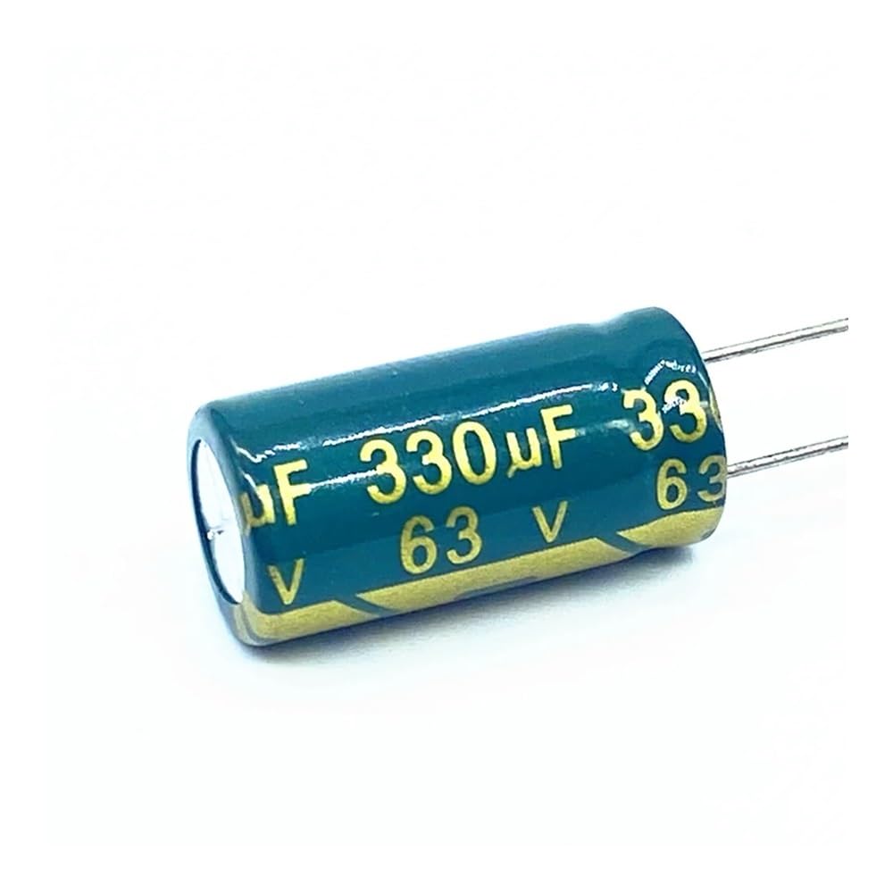 ICXLPMC 80pcs/lot high frequency low impedance 63v 330UF aluminum electrolytic capacitor size 10 * 20 330UF 63v 20%