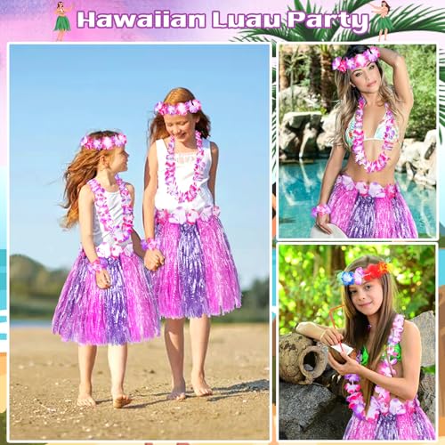 Disfraz Infantil Falda Hawaiana con Accesorios miniatura 6