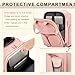 Arcoyard Underseat Carry On Luggage with Wheels, Airline Approved Personal Item Bag, Multiple Compartment Travel Carry-On with Leather Handle, Soft Side Lightweight Rolling Suitcase for Women, Pink, L