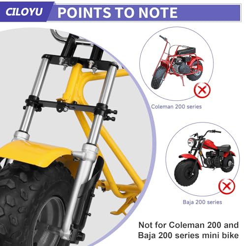 Image of Mini Bike Front Forks Kit Suspension Replacement for Coleman CT100U Monster Mega Moto MMB80 MMB105 80cc 105cc Motovox MBX10 MBX11 Baja DB30 GMB100 TrailMaster Storm 200 Powersports Parts