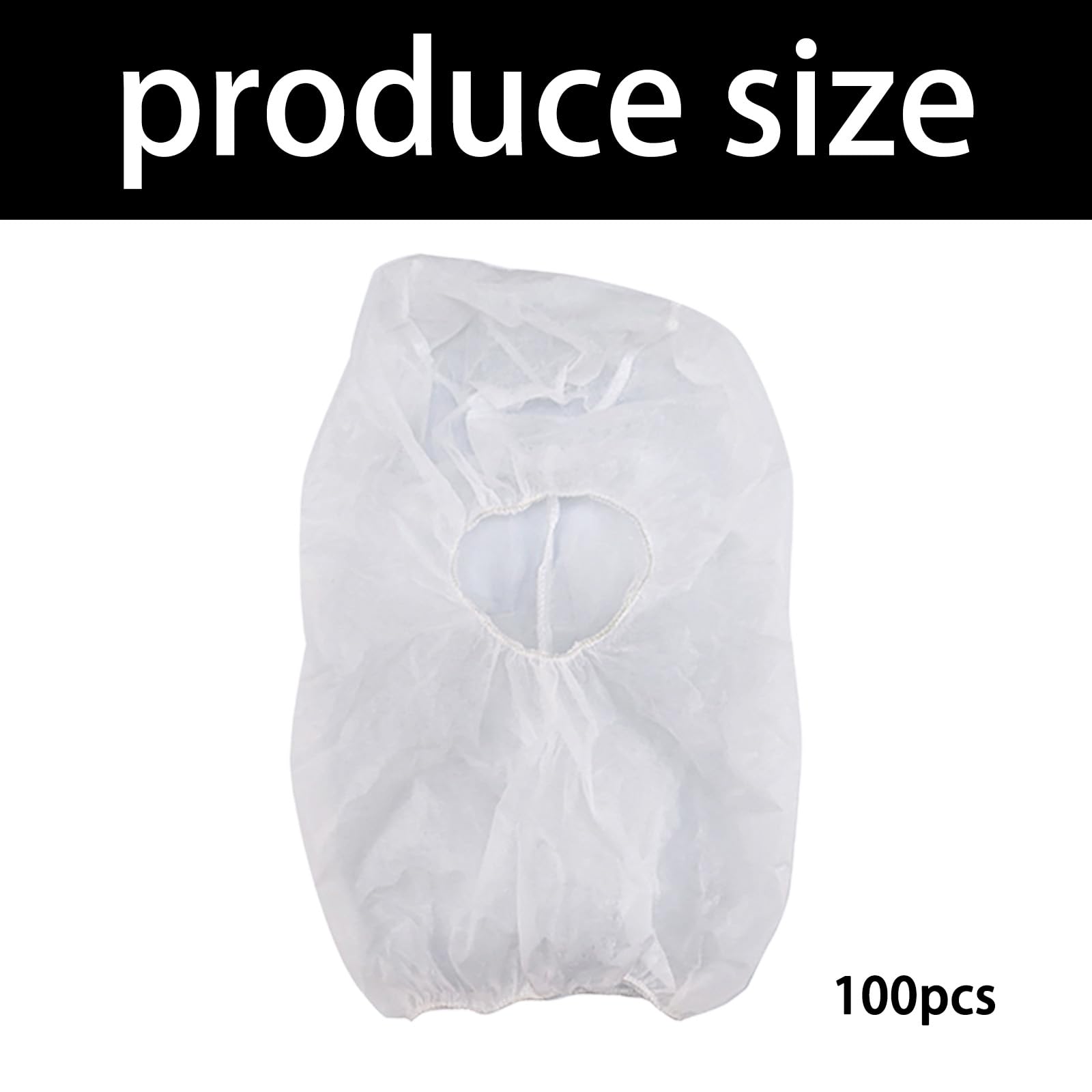Lot de 100 capuchons de protection intégrale en non-tissé pour soins de