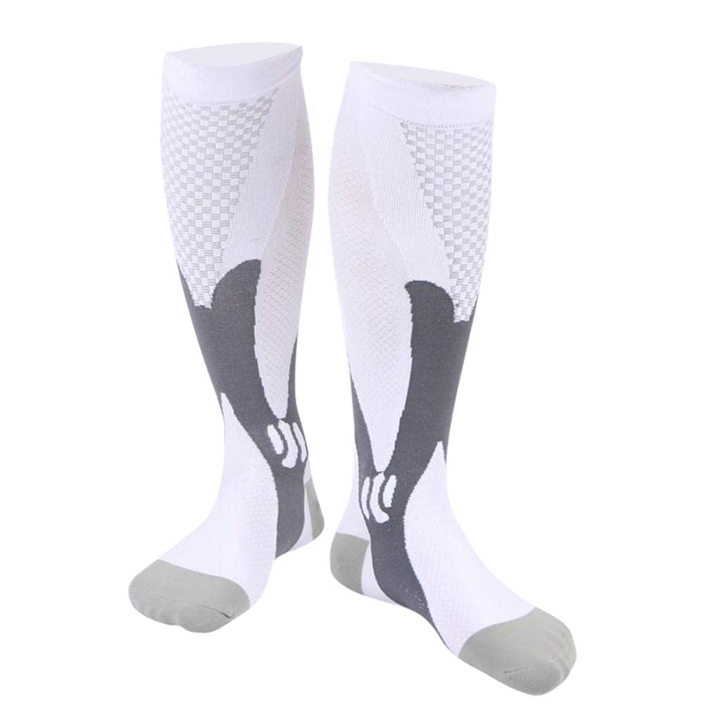 Club Bollywood®1Pair Compression Socks Knee High Stockings Sleeve Sneaker Socks White XXL|Clothing Shoes & Accessories | Mens Clothing |1 Pair Compression Socks-image-39