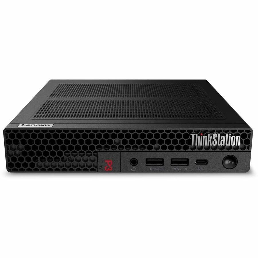 Image of Lenovo ThinkStation P3 Gen 2 30K50054US Workstation - 1 x Intel Core Ultra 7 265-16 GB - 512 GB SSD - Tiny - Black