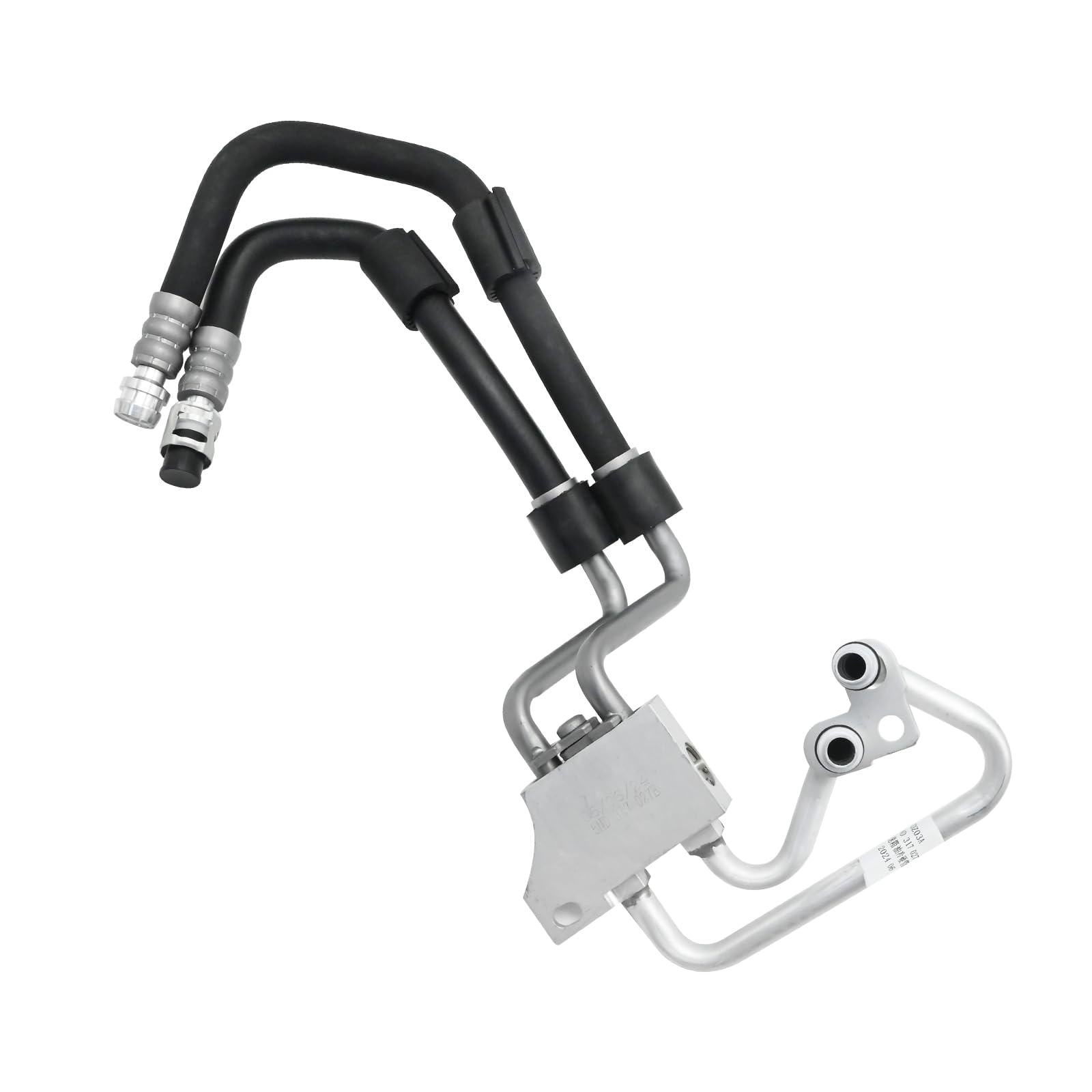 Saihisday 5N0317027B - Conjunto de válvula de temperatura de línea de enfriador de aceite de transmisión para Tiguan 2008-2018 caja de cambios automática de 6 velocidades AQ450 sustituye a 5N0317825