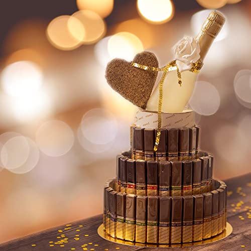 MCE-Commerce A3995994 - Styroporform, 3 Ablagen, Durchmesser 10/15/20 cm, Höhe 15 cm, Boden für goldene Kuchen, Geburtstagstorte, Torte, weiße Farbe, Durchmesser 20 cm, Weiss