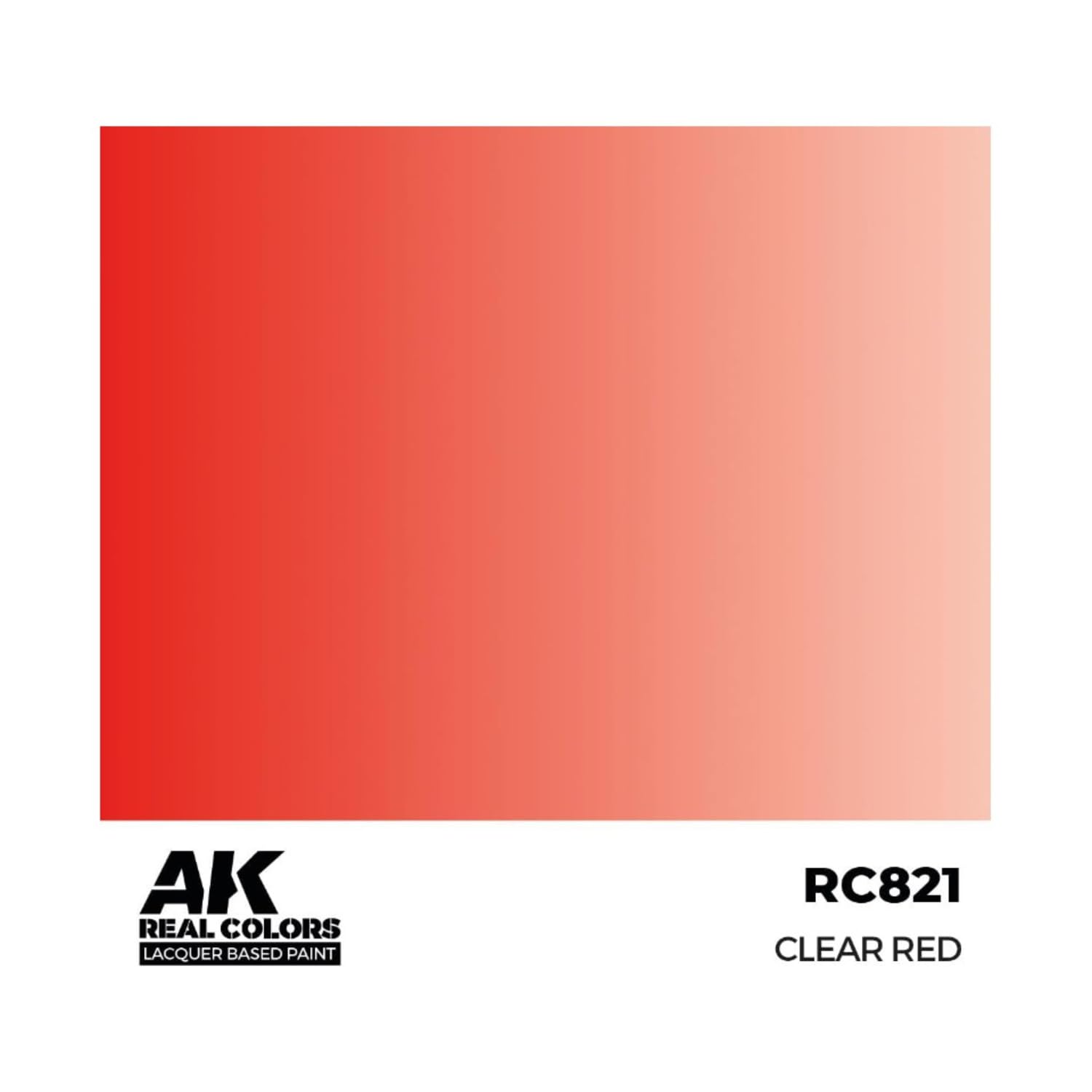 Ak Interactive Red Ak Real Colors Rc821 Clear (17Ml) (Old Rc503)