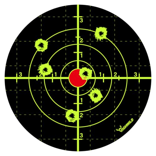 Highwild 6" Splatter Target Stickers, 100 Pack Adhesive Targets